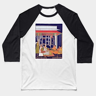 Princess on a Terrace with Attendants at Night 1760, Mughal India Baseball T-Shirt